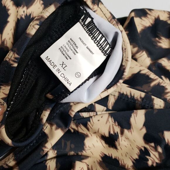 Animal Print Two Piece Swimsuit New without tag sz XL 18-20 - Picture 5 of 8